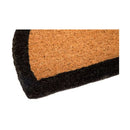 60X90 Cm Black Border Half Round Coir Doormat
