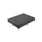 Mattress Base Queen Size Solid Wooden Slat Black With Removable Cover