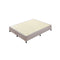 Mattress Base Queen Size Solid Wooden Slat Beige With Removable Cover