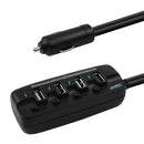 mbeat® 4 Ports USB Rapid Car Charger