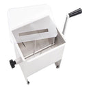 Manual Meat Mixer With Lid Silver Stainless Steel