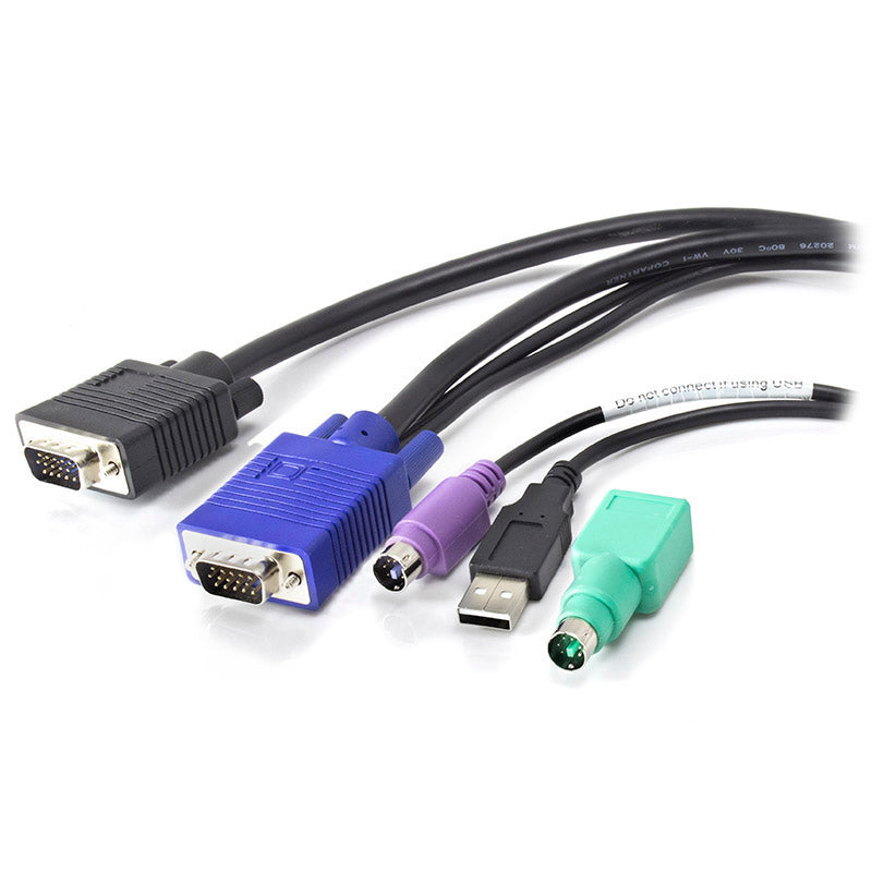 Serveredge 180Cm 3 In 1 Kvm Cable Ps2 Usb Vga