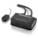 Serveredge 2 Port Usb Display Port Cable Kvm Switch