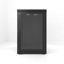 Serveredge 18RU Fully Assembled Swing Frame Hinged Wall Mounted Cabinet - 600W x 700D x 903.4H Includes:Toughened Glass DoorQuick Release Lockable Side PanelL-Shaped RailsCut Out Slots for Fans20 x Cage Nuts Screws & Washers