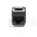 Serveredge Universal Cat6 Utp Rj45 Modular Keystone Jack Black