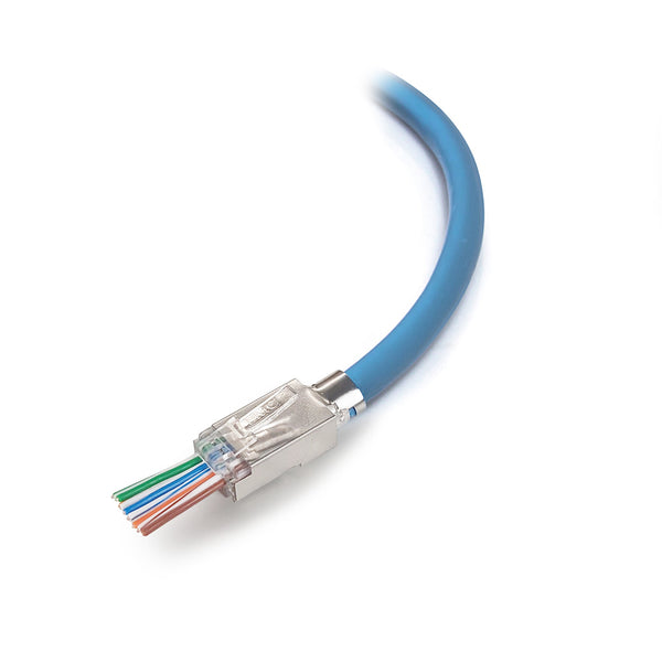 Rj45 Cat6A Shielded Pt Series Pass Through Connector Pack Of 10
