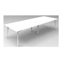 Meeting Table Natural White And White 3200X1200X730Mm