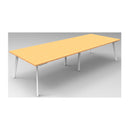 Meeting Table Beech And White 3200X1200X730Mm