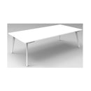 Meeting Table Natural White And White 2400X1200X730Mm