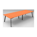 Meeting Table Cherry And Black 3200X1200X730Mm