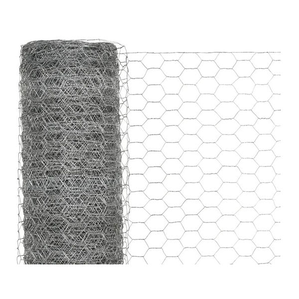 Chicken Wire Fence Galvanised Steel Silver