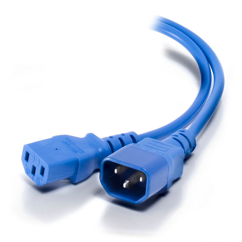 Alogic 1M Iec C13 To Iec C14 Computer Power Extension Cord Blue