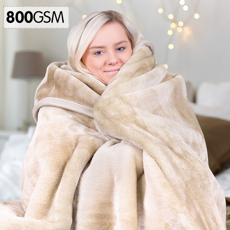 Heavy Double-Sided Faux Mink Blanket