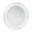 Wall Mirror Baroque Style 50 Cm White