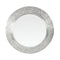 Round Mirror Frame Aluminium Silver 68Cm