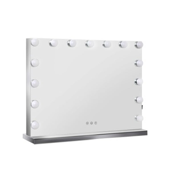 Hollywood Frameless Makeup Mirror With 15 Led Lighted Vanity 58X46 Cm