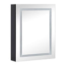 Led Bathroom Mirror Cabinet Anthracite 50X13X70 Cm