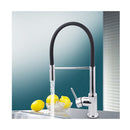Gooseneck Kitchen Sink Mixer Tap Pull Down Flexible Spout Brass
