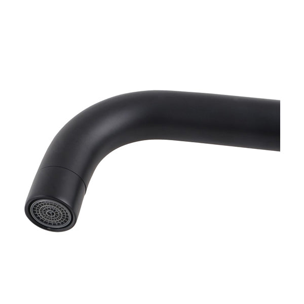 Goonseneck Kitchen Mixer Tap Swivel Spout Laundry Sink Faucets Black