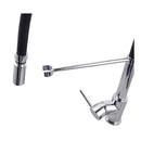Gooseneck Kitchen Sink Mixer Tap Pull Down Flexible Spout Brass
