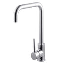 Kitchen Mixer Tap Swivel Goonseneck Spout Round Laundry Faucets Chrome