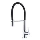 Gooseneck Kitchen Sink Mixer Tap Pull Down Flexible Spout Brass