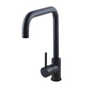 Goonseneck Kitchen Mixer Tap Swivel Spout Laundry Sink Faucets Black