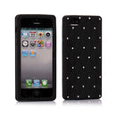 Silicone Case With Diamond Decoration For Iphone 5 Black