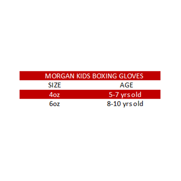 Morgan V2 Classic Kids Boxing Gloves Red Black