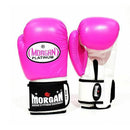 Morgan V2 Platinum Leather Sparring Gloves Fluro Pink