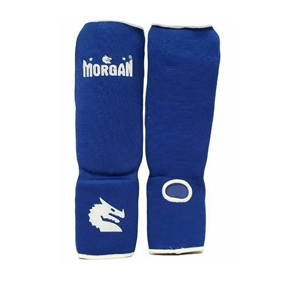 Morgan Elastic Shin And Instep Protectors Blue