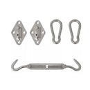 Five Piece Sunshade Sail Mounting Kit Stainless Steel
