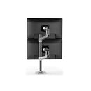 Ergotron Lx Dual Stacking Arm Tall Pole Black Accents Polished