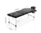 Portable Aluminium 3 Fold Massage Table Black 60cm