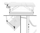 Portable Aluminium 3 Fold Massage Table 75cm