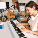 88 Key Foldable Digital Piano with MIDI and Wireless BT and Bag White