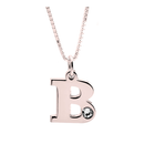 Initial and Birthstone necklace