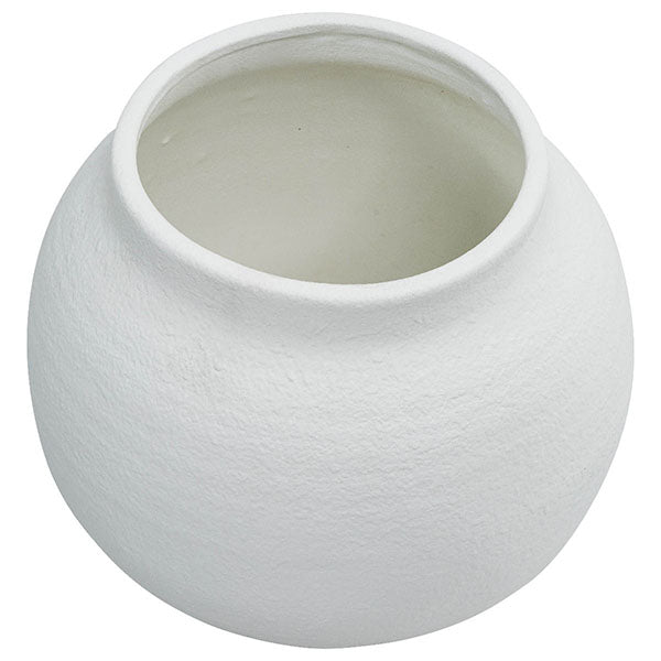 Terracotta Planter Pot Medium White 26X26X23Cm