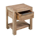 Nightstand With Drawer 40X30X48 Cm Solid Acacia Wood