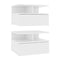 Floating Nightstands 2 Pcs White 40X31X27 Cm Chipboard