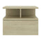 Floating Nightstands 2 Pcs Sonoma Oak 40X31X27 Cm Chipboard