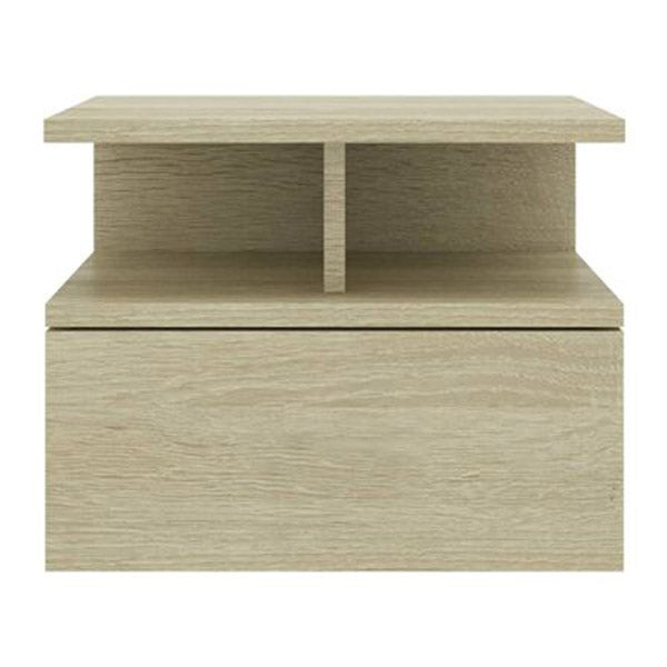 Floating Nightstands 2 Pcs Sonoma Oak 40X31X27 Cm Chipboard