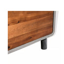 Nightstand Concrete Solid Acacia Wood 40 X 30 X 50 Cm