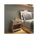 Nightstand 2 Pcs Brown Solid Wood