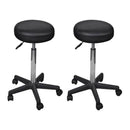 Office Stools 2 Pcs Black 98 Cm Faux Leather