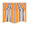 Manual Retractable Awning 300 Cm Yellow And Blue Stripes