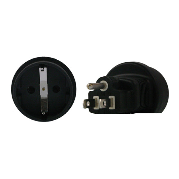 Schuko To US 3 Pin Plug Adapter
