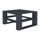 Garden Pallet Tables 2 Pcs Grey Wood