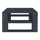 Garden Pallet Tables 2 Pcs Grey Wood