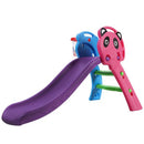 Toddler Play Kids Slide With Basketball Hoop Ladder Base